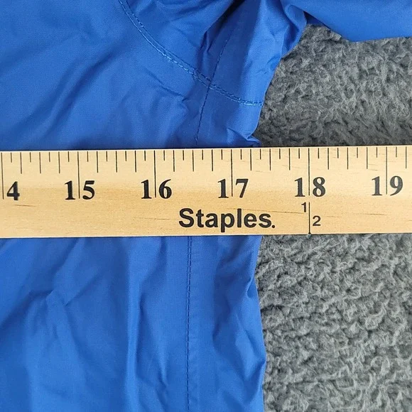 The North Face Hyvent Jacket Blue Lime Green Boys Large Hoodie Full Zip Pockets - Picture 15 of 16